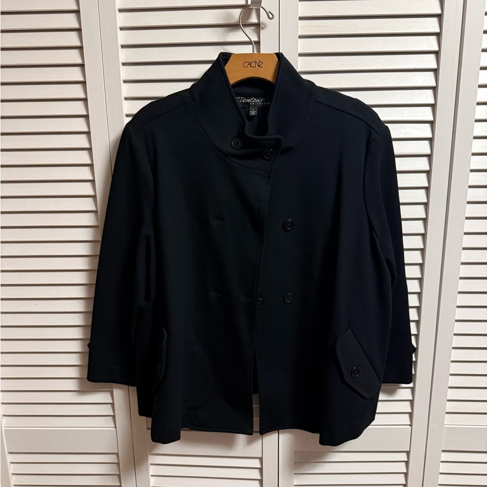 Stunning Black CACHE Contour Collection Jacket size Large - Picture 3 of 6